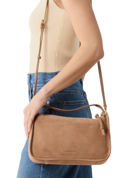 Lucky Brand Handbags - Lucky Brand Tan Purse Leather  Suede Shoulder Crossbody Bag